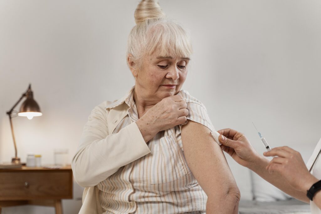 receiving injection at home